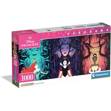 Imagem de Clementoni - 39894 1000 Piece Puzzle for Adults and Teenagers, Panorama Collection Disney Princess Theme, Compact Box with Poster Included, Gift Idea Made in Italy, 98 x 33 cm