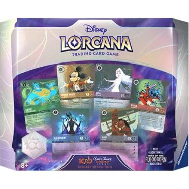 Imagem de Ravensburger Disney Lorcana TCG: Conjunto de presente edição de colecionador D100 | Conjunto colecionável de luxo com mais de 200 peças de arte | Melhor experiência de jogo para maiores de 8 anos