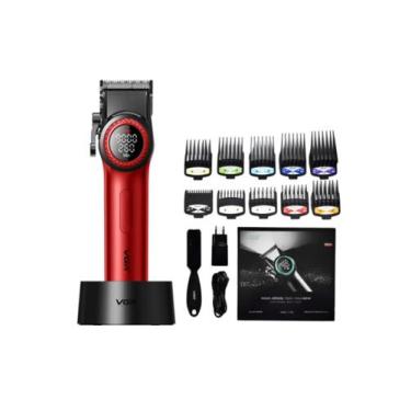 Imagem de Maquina de Cortar Cabelo Profissional VGR V001 Cores, Vermelho
