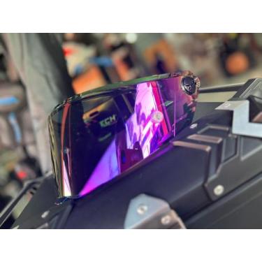 Imagem de Viseira Capacete Gp Fechado Pilot Original Cores - Bieffe, ROXA