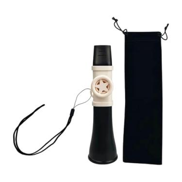 Imagem de simhoa Flauta Kazoo Boca Festa Lembrancinhas Fácil de Aprender Presente Portátil Instrumento Musical Brinquedo para Piano Guitarra Teclado Ukulele Iniciante, Meio Branco