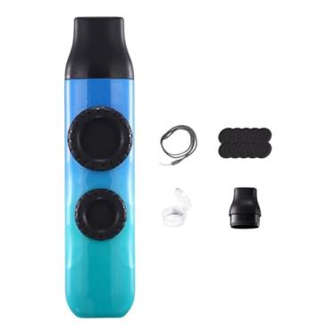 Imagem de menolana Enchimentos para sacolas de presente Kazoo, acompanhamento musical com dois furos para crianças e adultos, instrumentos musicais, lembrancinhas para, Azul Ciano