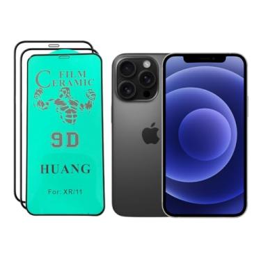 Imagem de 3 Pelicula de Ceramica Inquebravel 3D para Todos Modelos de iPhone: 6, 7, 8, XR, XS, 11, 12, 13, 14, 15, 16, Pro Max (iPhone 7 e 8 Plus Preto)