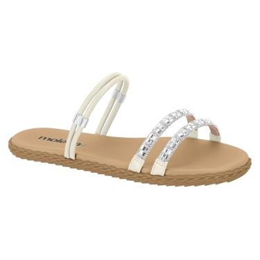 Imagem de Sandália Feminina Rasteira Moleca Strass 5452-139