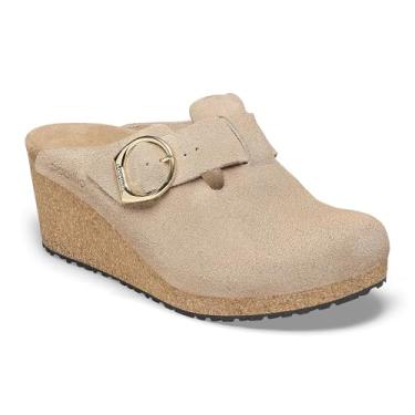 Imagem de Birkenstock London Shearling Suede Leather Shoes, Areia quente, 11 Narrow