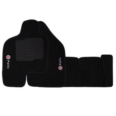 Imagem de Tapete Carpete Palio G1 G2 G3 G4 1996 à 2011 Logo Bordado Jogo 5 Peça 