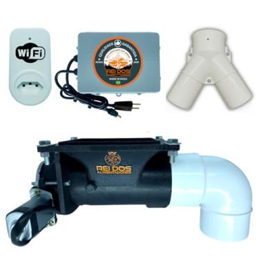 Imagem de Mecanismo Dosador Automático de Ração com Timer WiFi Plug e Divisor Y para Cachorro | Ideal para Reservatórios de até 200L