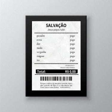 Imagem de Quadro Decorativo Evangélico Recibo 33X24Cm