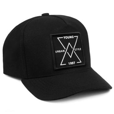 Imagem de Boné Urbano Style Streetwear Bordado Trucker Aba Curva Fechado Strapba