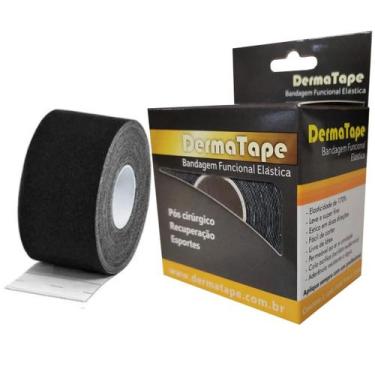 Imagem de Bandagem Fita Kinesio Dermatape 5cmx5mt - Bioland, Preto