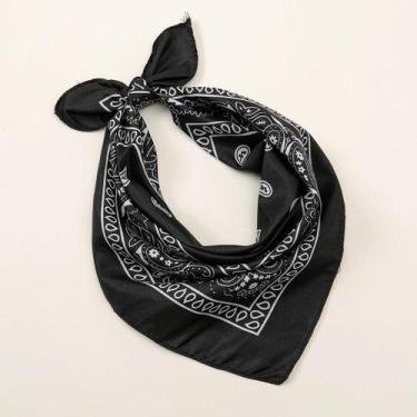 Imagem de Bandana Unissex Com Estampa Boêmia De Paisley, Bandana Hiphop, Máscara