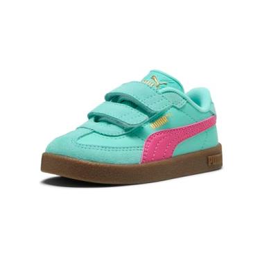 Imagem de PUMA Tênis unissex infantil Club Ii Era Hook and Loop, Aquatic-pink-gold Ah25, 19