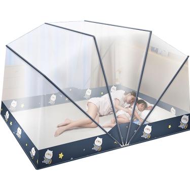 Imagem de Cama De Rede Mosquiteira Dobrável Portátil Para Acampamento Barraca De Mosquito Portátil Para Viagem Em Casa Ti Dobrável Para Crianças Adulto, D, 160 * 190CM