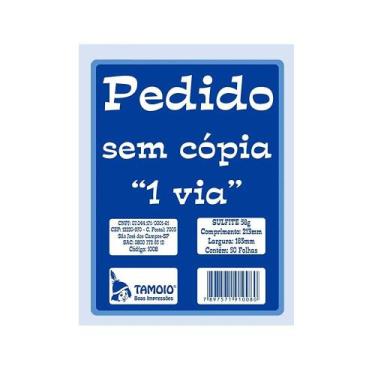 Imagem de Bloco Pedido 1/18 Tamoio 1 Vias Médio 50 Folhas 1008 C/20
