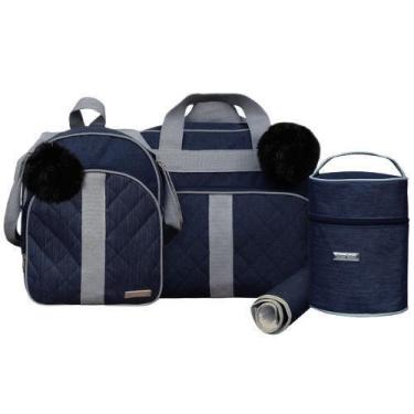 Imagem de Kit Bolsas Bebê Mave Baby Urban Premium Azul Marinho