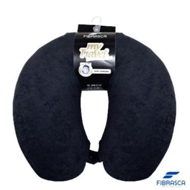 Imagem de Travesseiro De Pescoço Viagem My Travel Fibrasca Anatômico Lavável