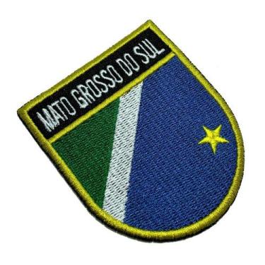 Imagem de BE0011ET01 Bandeira Mato Grosso do Sul Bordado Termo Adesivo - BR44
