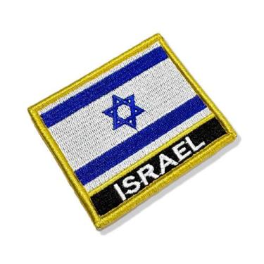 Imagem de BP0009N-001 Bandeira Israel Patch Bordado 7,5x6,3cm - BR44