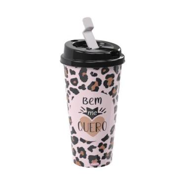 Imagem de Copo Com Tampa Flip dec 700 Ml 19CM BPA Free Multiuso Colors - Plasúti