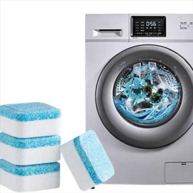 Imagem de 24 Pastilhas Efervescentes Para Limpeza De Máquina Lavar Roupas Higien