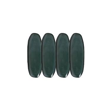 Imagem de Conjunto de Travessas Oval Rasa Grande Porto Brasil Orgânico Oceano 36x13cm - 4 Peças
