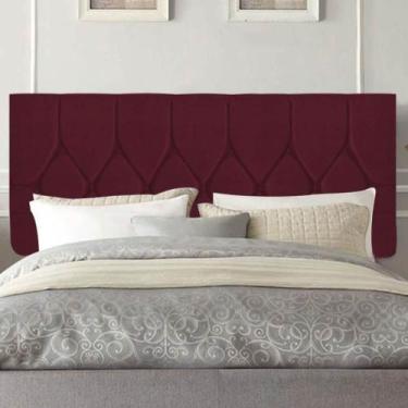 Imagem de Painel Estofada Istambul Botão Capitonê 195cm King Size Para Cama Box 