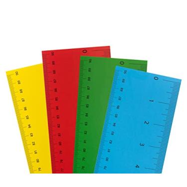 Imagem de Régua de papel – 91,44 cm em massa para sala de aula, STEM, números fáceis de ler, cartolina de cor ousada, pacote com 24, produtos Hygloss