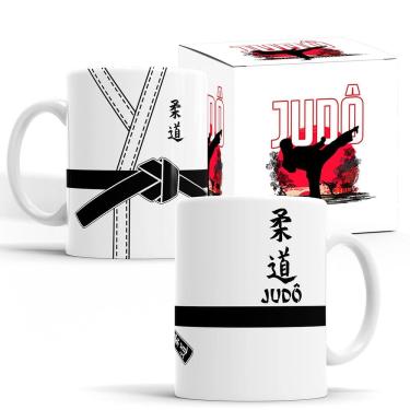 Imagem de Caneca Judô Kimono Faixa Preta