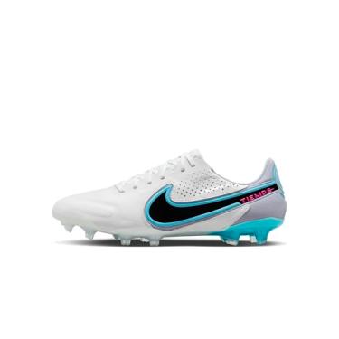 Imagem de NIKE Tiempo Legend 9 Elite FG Firm Ground Bota de futebol masculina, Branco, azul báltico, rosa, preto explosão, 44
