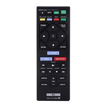Imagem de RMT-B126A Controle Remoto Preto Controlador de Substituição Para Blu Ray Fácil de Aderir Desempenho Estável, Para BDP-BX320, Tamanho Pequeno