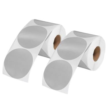 Imagem de PATIKIL 1000 adesivos coloridos de pontos, adesivos circulares de 7,6 cm autoadesivos grandes etiquetas de codificação em branco redondo para etiquetar escritório, quintal, venda de garagem, casa