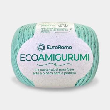 Imagem de Linha Ecoamigurumi Novelo 254 Metros 516TEX Euroroma Fio 8/7, 800 Verd