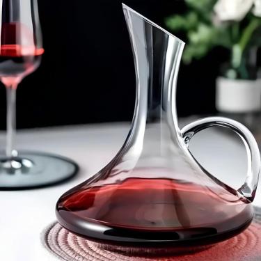 Imagem de Decanter Para Vinhos De Vidro Com Alça 1.5 Litros Wolff