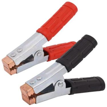 Imagem de Par Garra Jacaré Grande 2000A Para Cabo Chupeta Bateria - FORGED