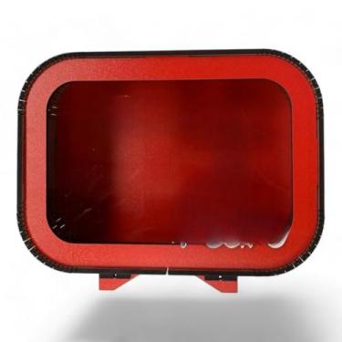 Imagem de Cofrinho Infantil Personalizado Em Com Chaveiro - Cofre Para CriançAs + Item De DecoraçãO(Vermelho)