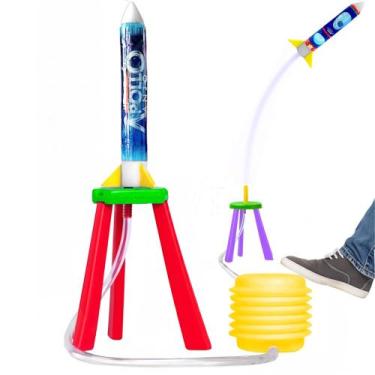 Imagem de Foguete Apollo Anjo Flix Infantil Base de Lançamento de Pressão Sobe a