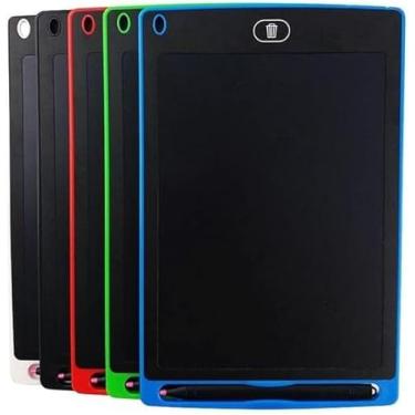 Imagem de Lousa Mágica Educativa, Interativa, Criativa, Digital Tablet Infantil, Criança, Para Escrita & Desenho LCD 12" Com Caneta Inclusa. (Cor Aleatória)