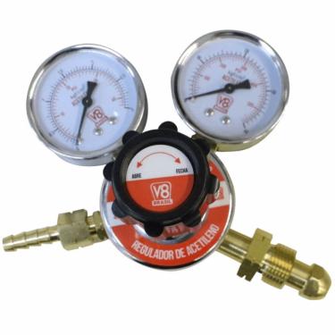 Imagem de Regulador De Pressão Acetileno - 110183 - V8 Brasil