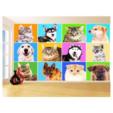 Imagem de Papel De Parede Animais Cachorro Várias Raças 3,5M Anm425