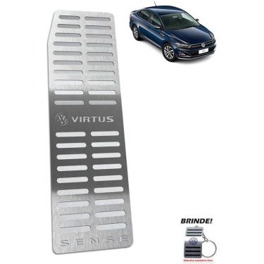 Imagem de Descanso de Pé Em Aço Inox gravação Em Prata Virtus Sense