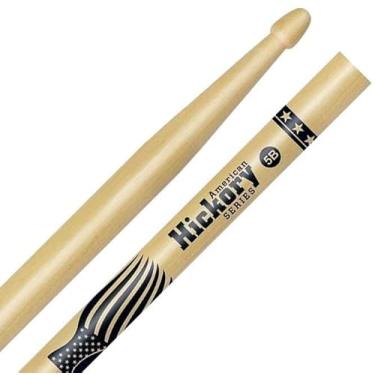 Imagem de Baqueta Liverpool American Hickory Series 5B Clássica HY-5BM Ponta de Madeira