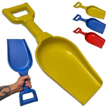 Imagem de Pá de Areia Grande Infantil Brinquedo Praia Parquinho Pá Gigante (amarelo, 1, 1)