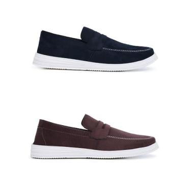 Imagem de Kit 2 Sapato Social Masculino Loafer Mocassim Oxford Tendencia Casual 