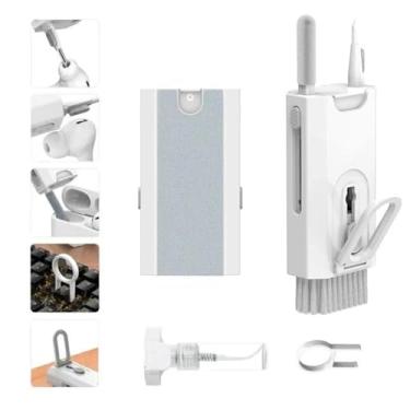 Imagem de Kit de Limpeza Multifuncional 8 em 1 Bomvink – Para Teclado, Fones, Notebook e Celular, Compacto e Portátil
