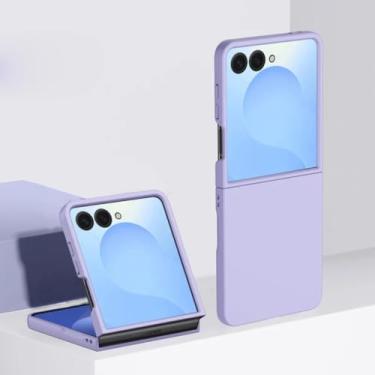 Imagem de Capa protetora fina e fofa para Galaxy Z Flip6 (para Galaxy Z Flip6/roxa)