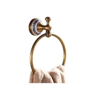 Imagem de ifgswopq Acessório de banheiro latão antigo suporte de papel de luxo rack de escova de vaso sanitário prateleira prateleira saboneteira, K (D)