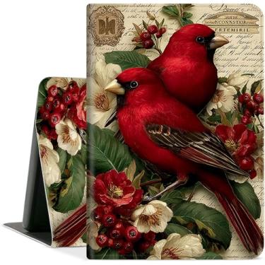 Imagem de DEGDFSGR Capa protetora para tablet Samsung Galaxy Tab S7 FE 2021/Galaxy Tab S8 Plus 2022/Tab S8+/S7 Plus 2020 de 12,5 polegadas, couro sintético dobrável com função despertar/hibernar, cardeal