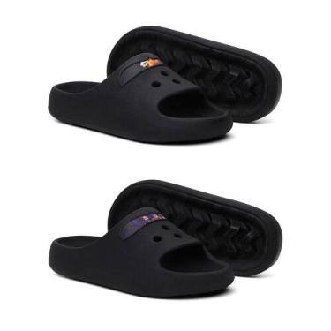 Imagem de Kit 2 Chinelo Slide Infantil Papete Confortavel Personagem Desenho Ani