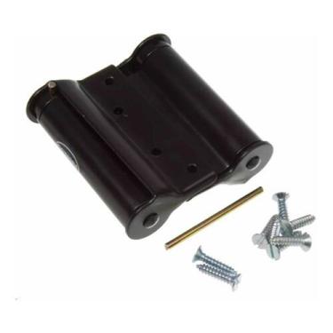 Imagem de 3 Dobradiça. Vai E Vem 4 Pole Aço Carbono - Preta Coimbra - comercialo