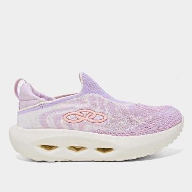 Imagem de Tênis Infantil Olympikus Pixel, Roxo, Bege, 31